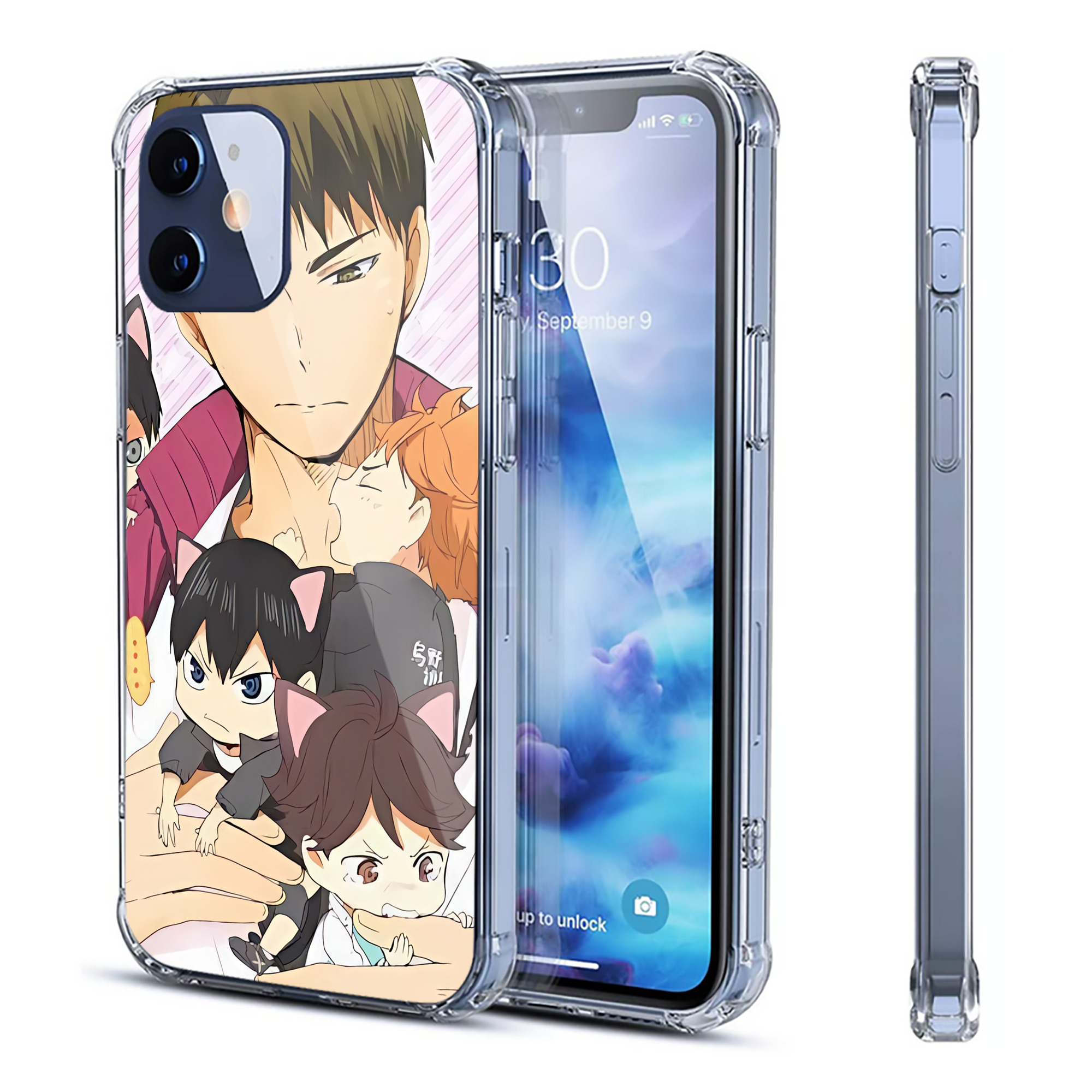 （画像用） ハイキュー!! Haikyu!! 【iPhone 12シリーズ対応】透明スマホケース（クリアソフトケース）